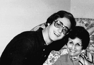 Bob and his english teacher Elaine Zimmerman who pushed him into acting career